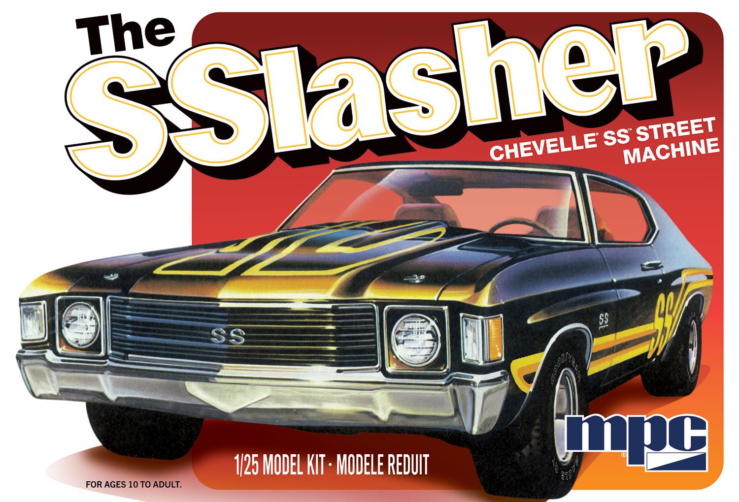 Byggmodell bil - The SSlasher Chevelle SS Street Machine - 1:25 - MPC