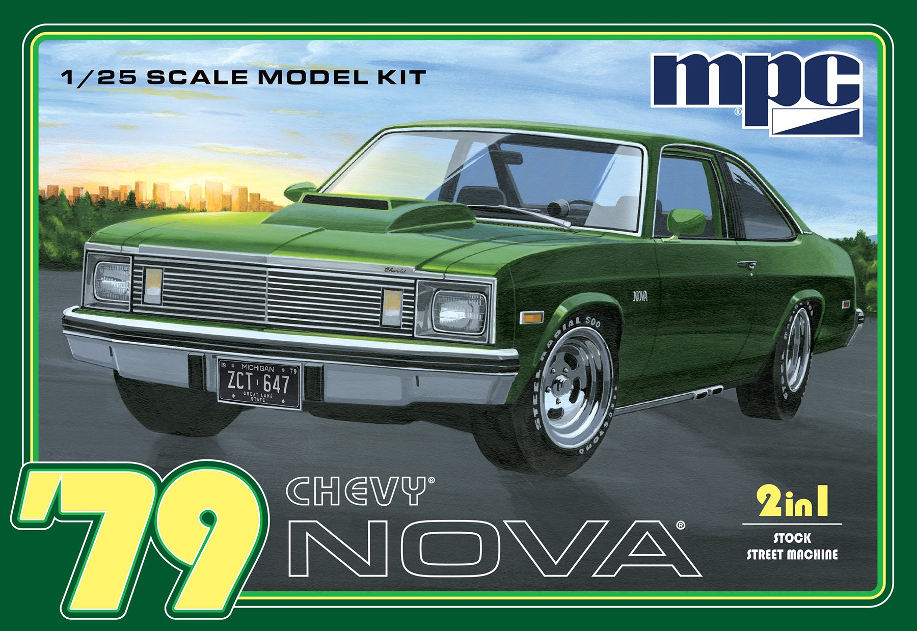 Byggmodell bil - 1979 Chevy Nova 2 i 1 - 1:25 - MPC