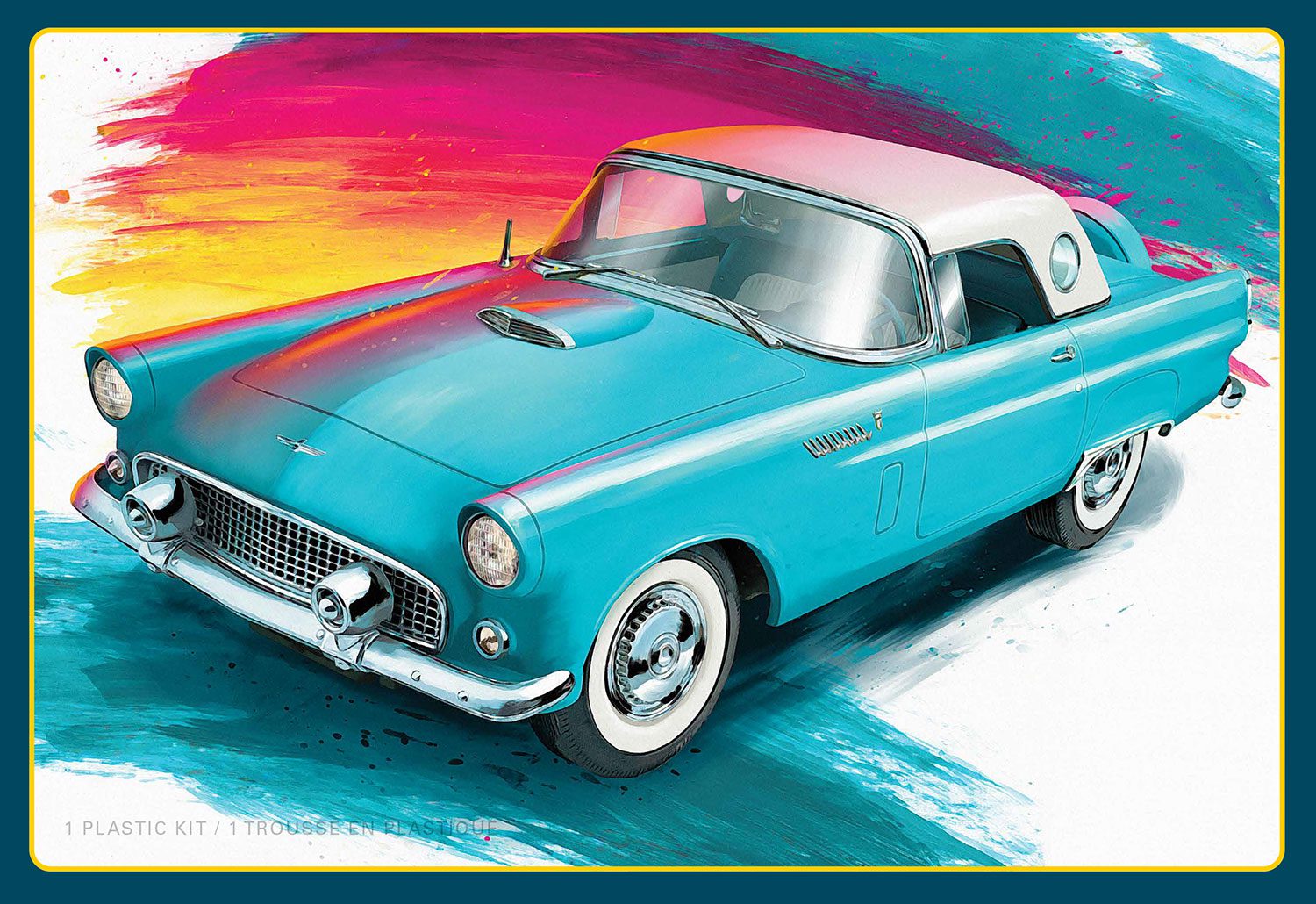 Byggmodell bil - 1956 Ford Thunderbird - 1:25 - AMT