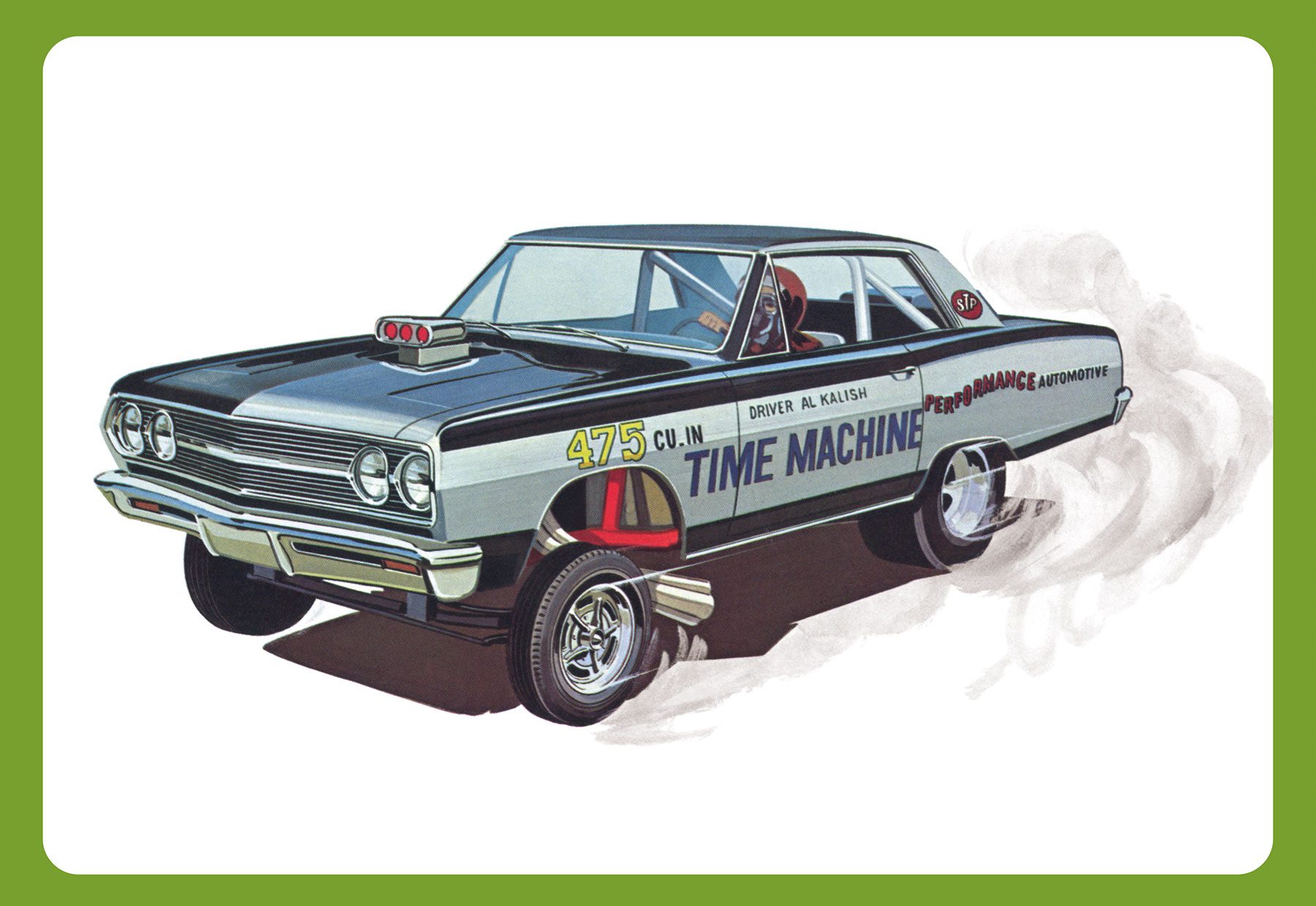 Byggmodell bil - 1965 Chevy Chevelle AWB Time Machine - 1:25 - AMT