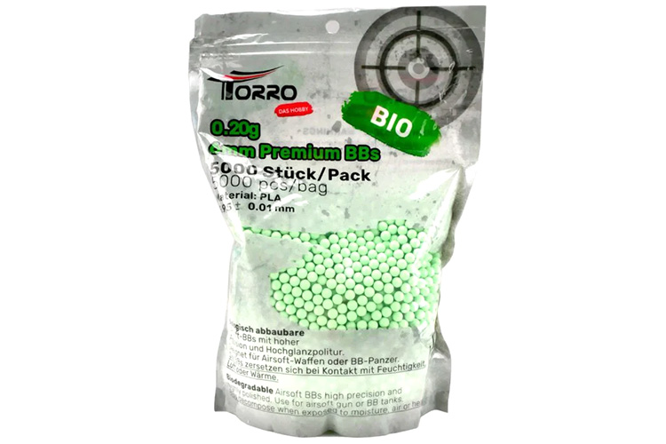 Soft Airgun kulor 6mm 500st Biologiskt nedbrytbara - Gr&ouml;n