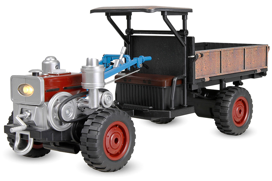 Radiostyrd Traktor - Retro Traktor m. R&ouml;k o Ljus - 1:12 - RTR