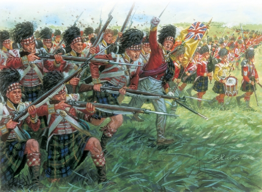 Byggmodell  - Napoleonic Wars - Scots Infantry - 1:72 - Italieri