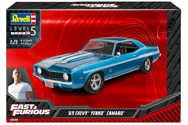 Byggmodell bil - Fast and Furious 1969 Chevy Yenko Camaro - 1:25 - Revell