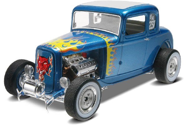 Byggmodell bil - 1932 Ford 5 Window Coupe 2n1 - 1:25 - Revell