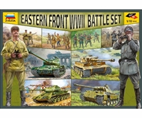 Byggmodell Battleset - Easter Front w. 4 tank - 1:72 - Zvezda