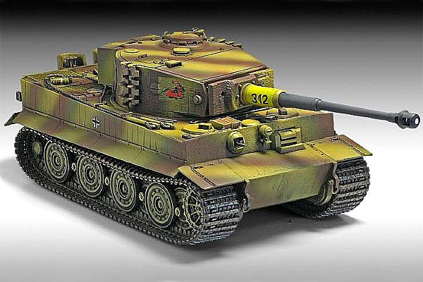 Byggmodell stridsvagn - Tiger 1 - Late Version - 1:35 - AC