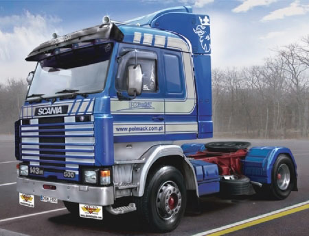 Byggmodell lastbil - Scania 143M TOPLINE 4x2 - 1:24 - IT