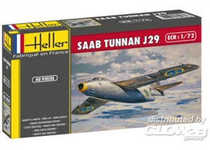 Byggmodell flygplan - SAAB J29 Tunnan - 1:72 - HE