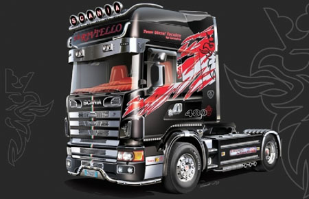 Byggmodell lastbil - Scania 164L Topclass Showtrucks - 1:24 - IT Byggmodell lastbil - Scania 164L Topclass Showtrucks - 1:24 - IT