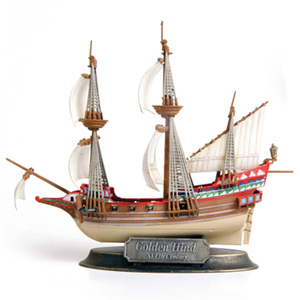 Byggmodell segelbåt - English Galleon Golden Hind - 1:350