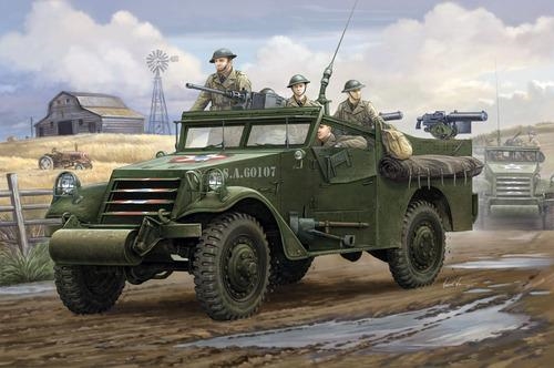 Modellbil - White Scout Car U.S.M2A1 FN i Kongo SE - HobbyBoss - 1:35