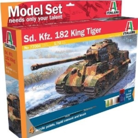 Byggsats Stridsvagn - SD. KFZ. 182 King Tiger - 1:72 - Set