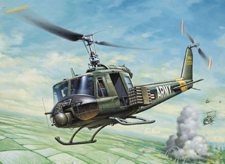 Modell helikopter - UH-1B Huye Helicopter - Italeri - 1:72