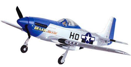 Flygplan - P51D Mustang 2,4Ghz BL - Borstlöst - 4ch - EPO -  SRTF