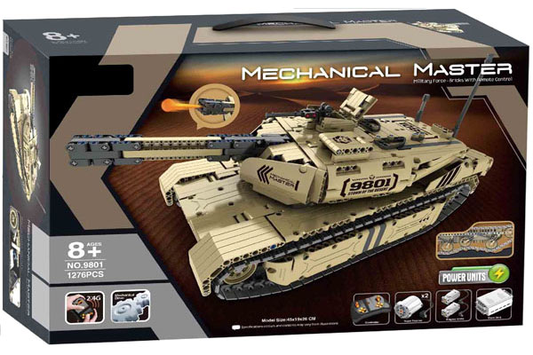 RC bygg modell - Stridsvagn Mechanical Master - Airsoft - 2,4Ghz - QH