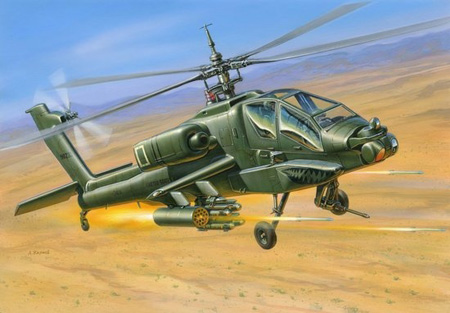 Modell helikopter - AH-64 Apache USAttack helicopter - 1:144 - Zvezda